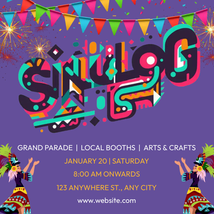 Sinulog Ads Instagram Post template