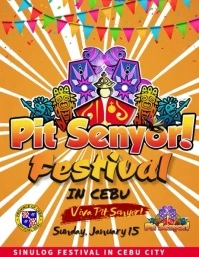 Sinulog Festival in Cebu Video Folheto (US Letter) template