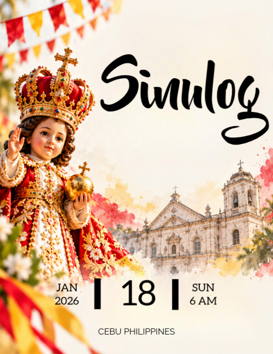Sinulog Festival Party Invitation Cebu Philippines Template | PosterMyWall