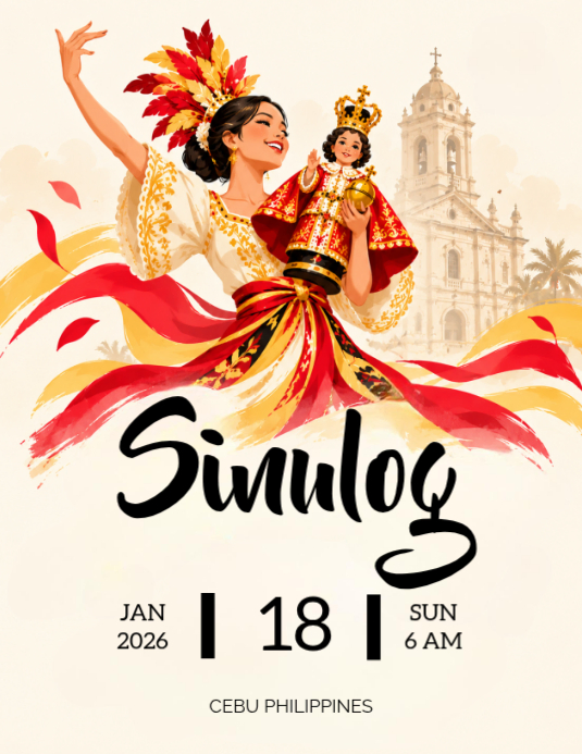 Plantilla de Sinulog Festival Folletos | PosterMyWall