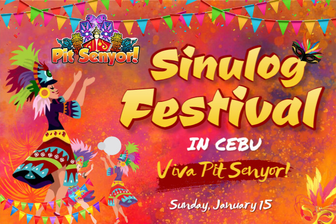 Sinulog Festival Template | PosterMyWall
