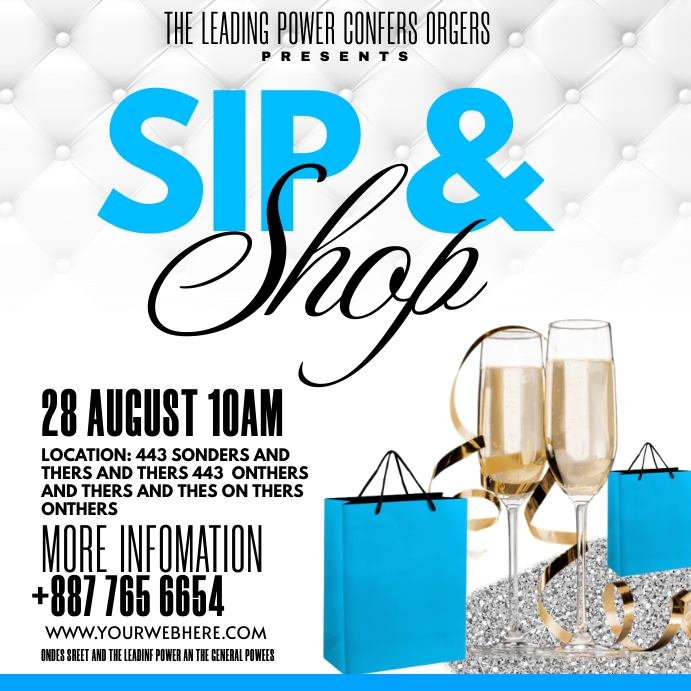 sip and drink Template | PosterMyWall