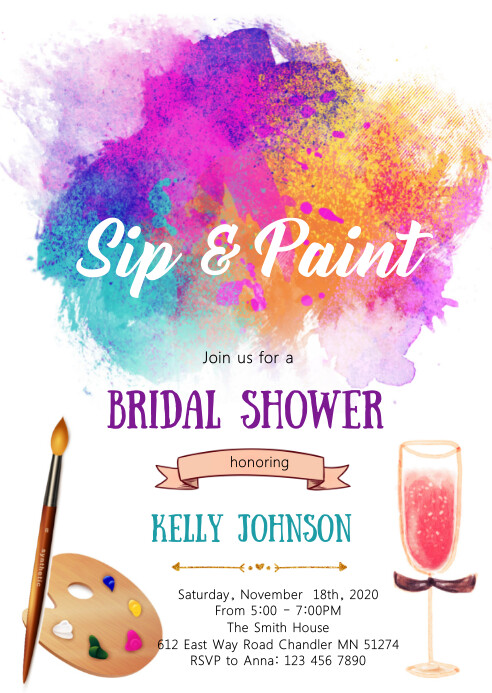 Paint And Sip Invitation Template Free Free Templates Printable Paint And Sip Invitation Template Free Free Templates Printable