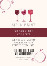 Create Free Paint Party Flyers Postermywall