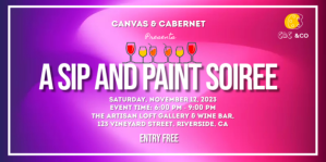 Pink Sip and Paint Event Eventbrite Banner Template