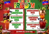 Sip of Freedom: Juneteenth Drink Specials A4 template