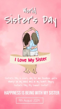Sister's Day Instagram Story template