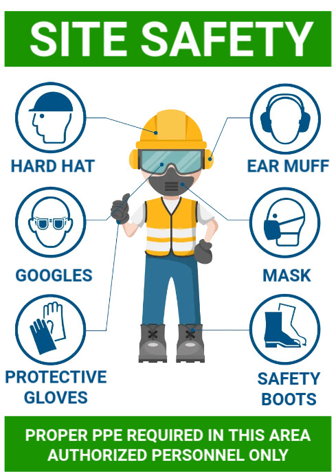 Site safety design Template | PosterMyWall