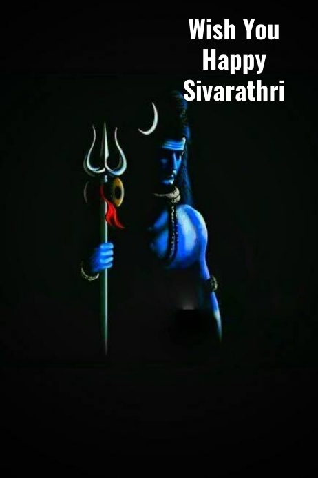Sivarathri Poster template