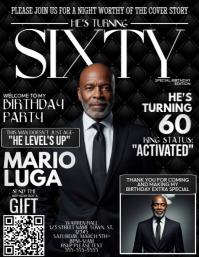 Sixty Looks Good On Royalty Flyer (US Letter) template