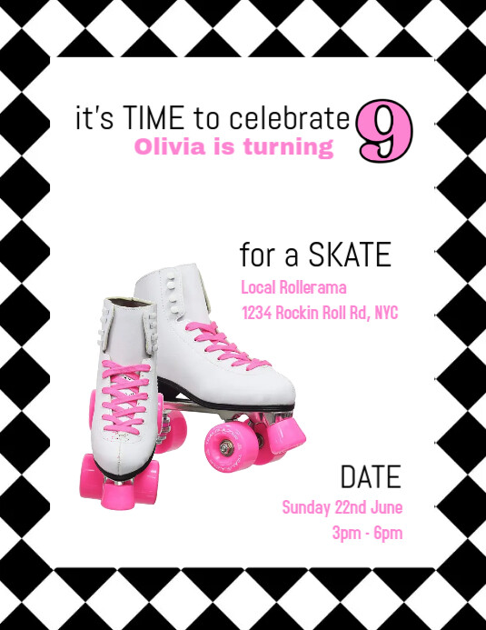 Roller Skate Template Printable
