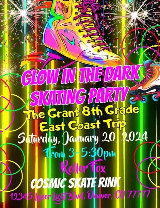 SKATING PARTY Template | PosterMyWall