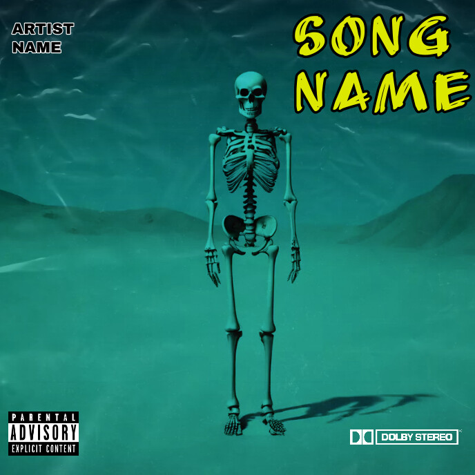 Skeleton Rave Cd Skeleton album cover template | PosterMyWall