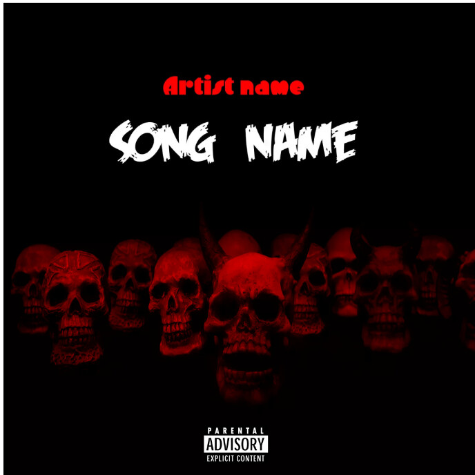 Skeleton Album Cover template