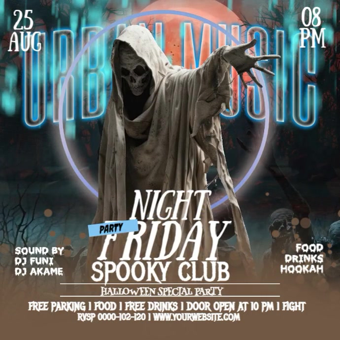 Copy of Skeleton Theme Friday Event - Halloween Special | PosterMyWall