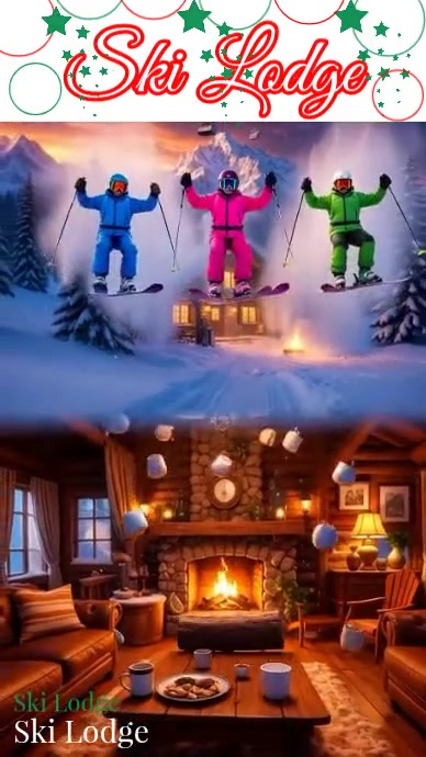 Ski Lodge Instagram Reel template