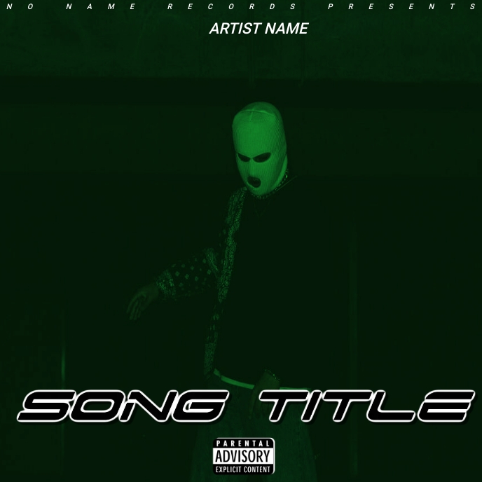 ski mask, Balaclava album art template