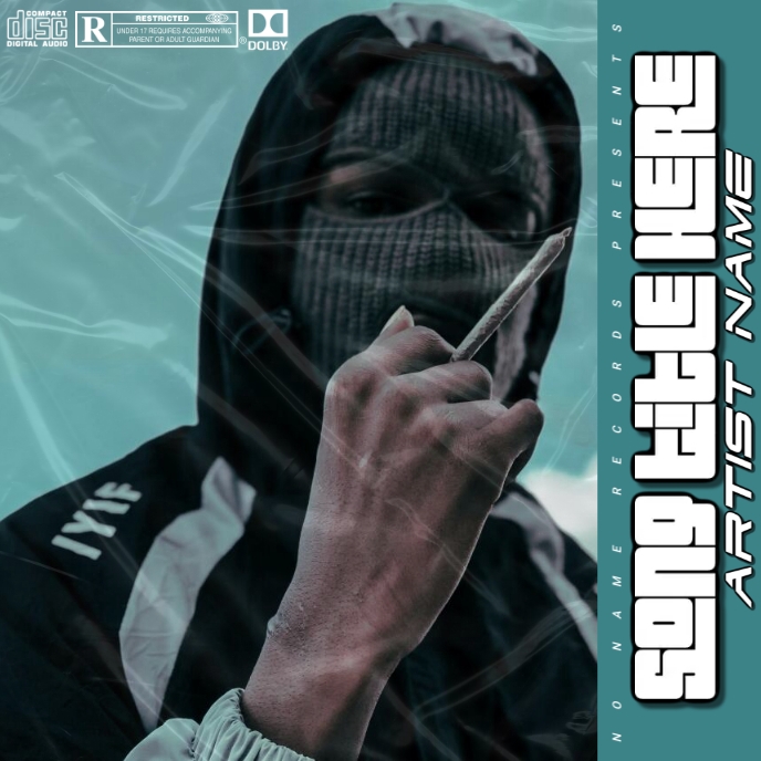 ski mask, Balaclava album art template