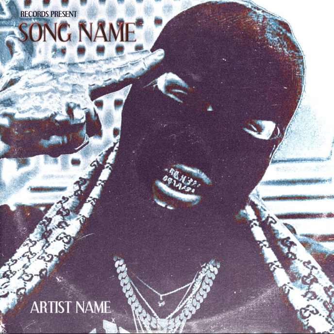 Ski MASK rap mixtape cover art template | PosterMyWall