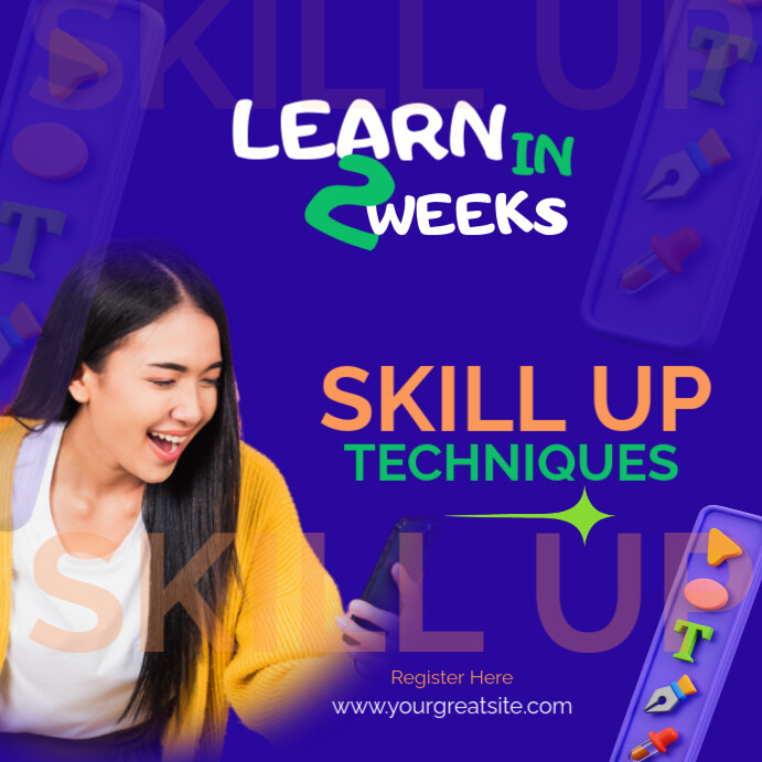 SKILL UP FLYER Template | PosterMyWall