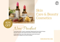 Skin & Beauty Product Postcard template