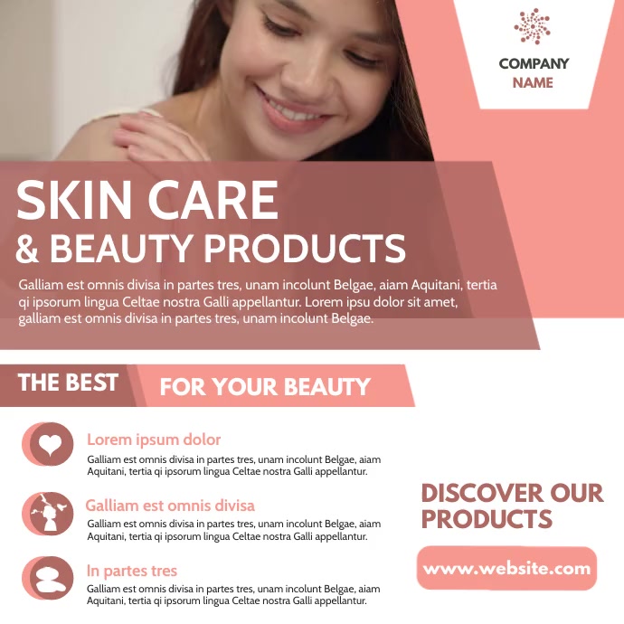 Copy of skin care & beauty products advertising PosterMyWall