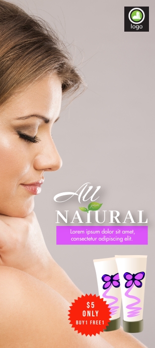 Skin Care Ad Rack Card Template | PosterMyWall