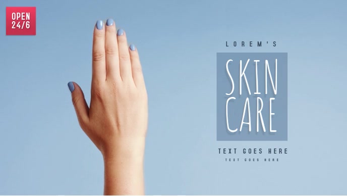 Skin Care Video Ad Template Postermywall