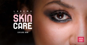 Skin Care Video Ad Изображение, которым поделились на Facebook template