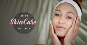 Skin Care Video Ad Изображение, которым поделились на Facebook template