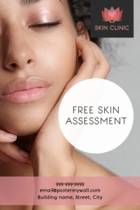 Skin clinic poster template