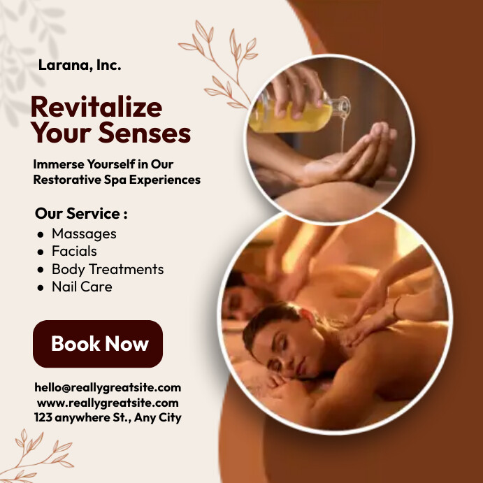 Skincare Flyer Template Wpis na Instagrama