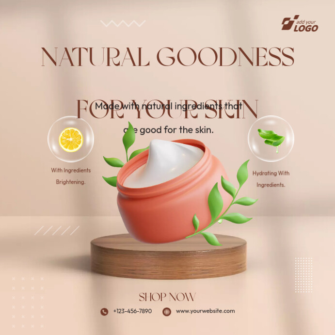 Skincare Product Ad Template | PosterMyWall