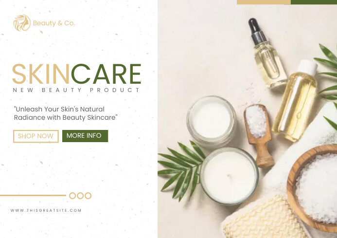 Skincare Product Advertising Template | PosterMyWall