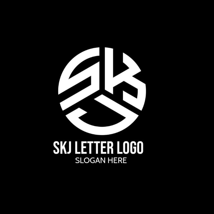 SKJ LETTER LOGO Template | PosterMyWall