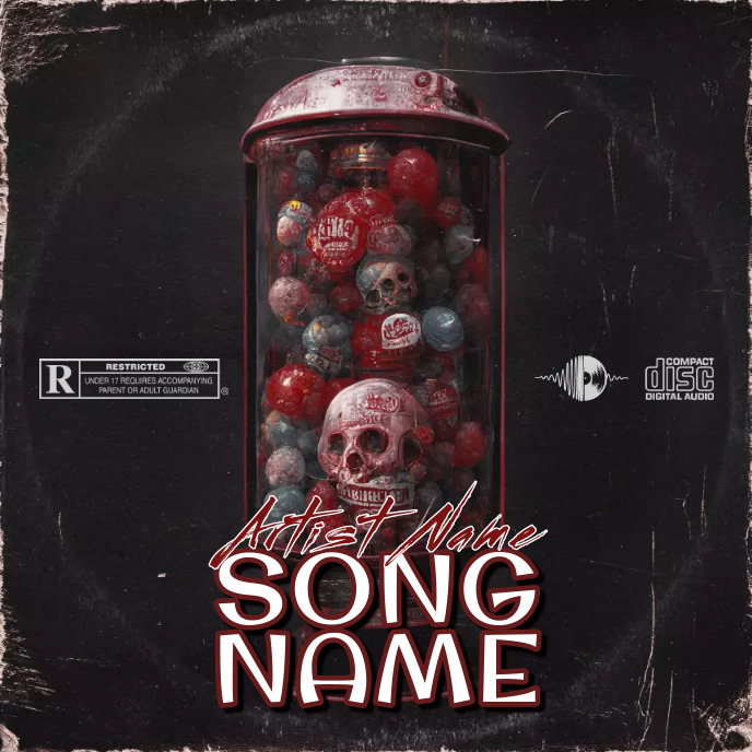 skolet Cover music Album art trap mixtape rap Template | PosterMyWall
