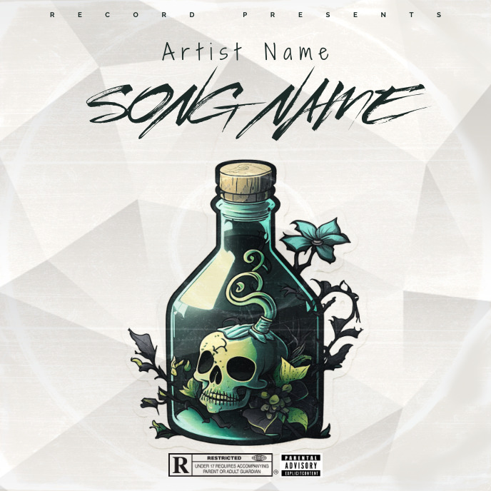 skolet Cover music Album art trap mixtape rap Template | PosterMyWall