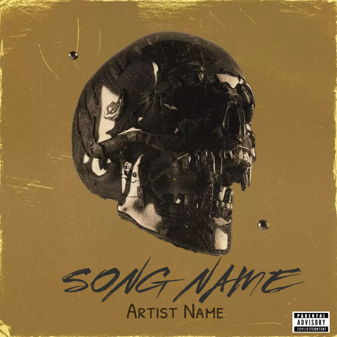 skolet Cover music Album art trap mixtape rap Template | PosterMyWall