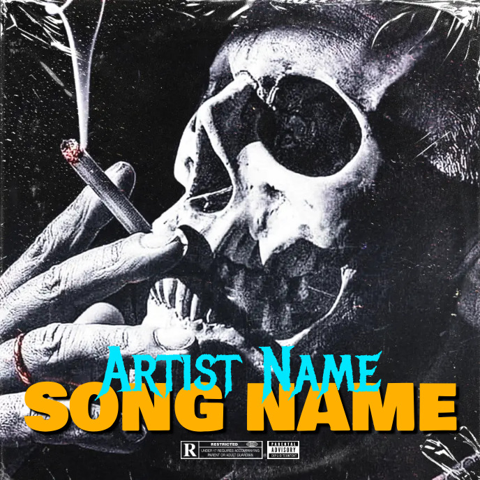 skolet Cover music Album art trap mixtape rap Template | PosterMyWall