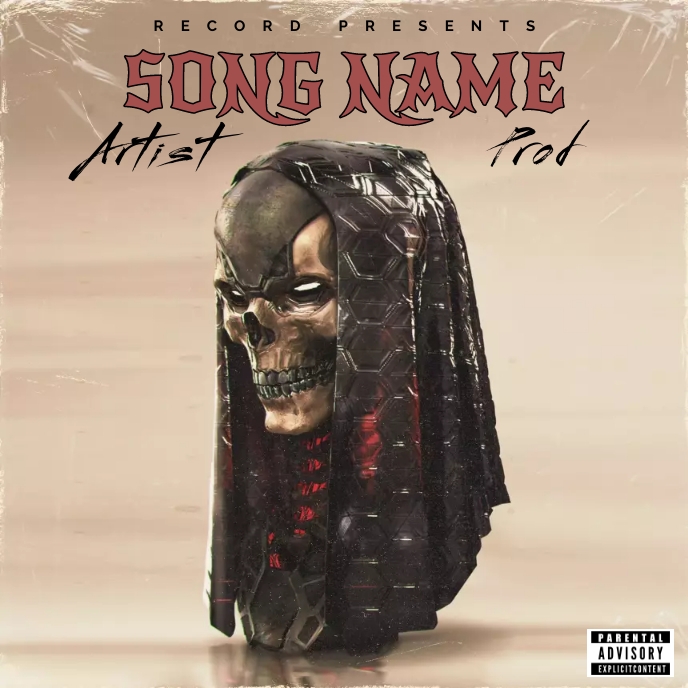 skolet Cover music Album art trap mixtape rap Template | PosterMyWall
