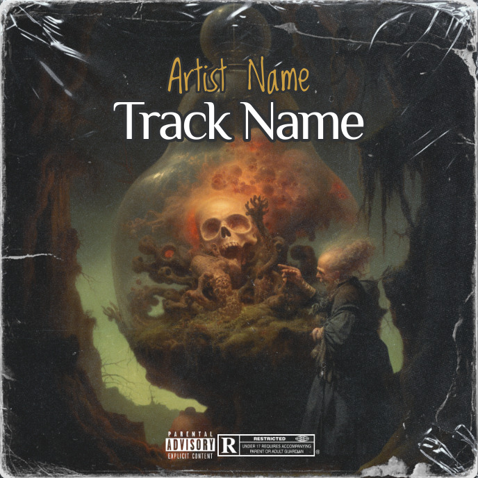 skolet Cover music Album art trap mixtape rap Template | PosterMyWall