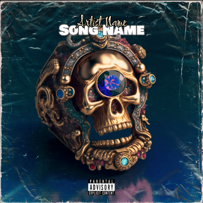 skull Cover Album music art trap mixtape rap Template | PosterMyWall