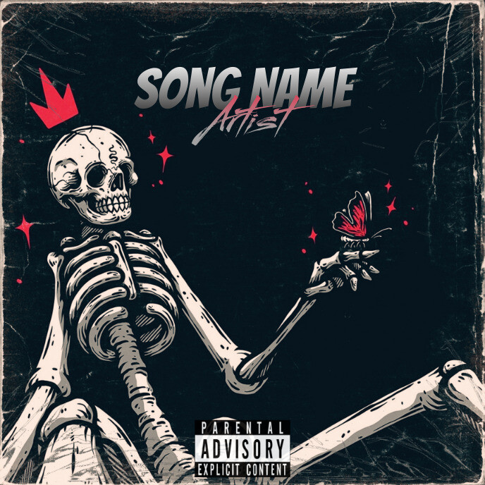 Skull Cover Album music art trap mixtape rap Template | PosterMyWall