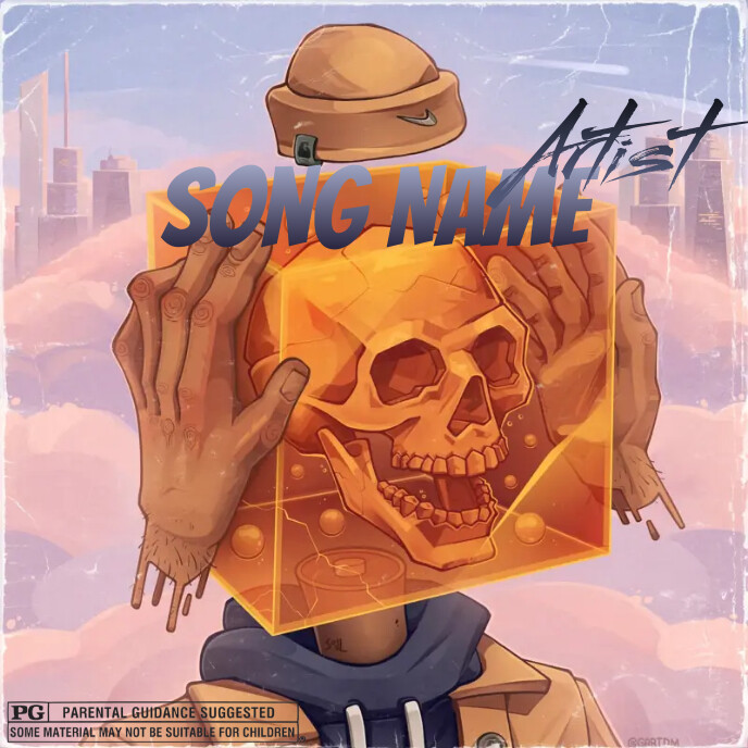 Copy of Skull Cover Album music art trap mixtape rap | PosterMyWall
