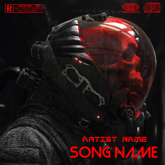 skull cover art by belkacem designer template