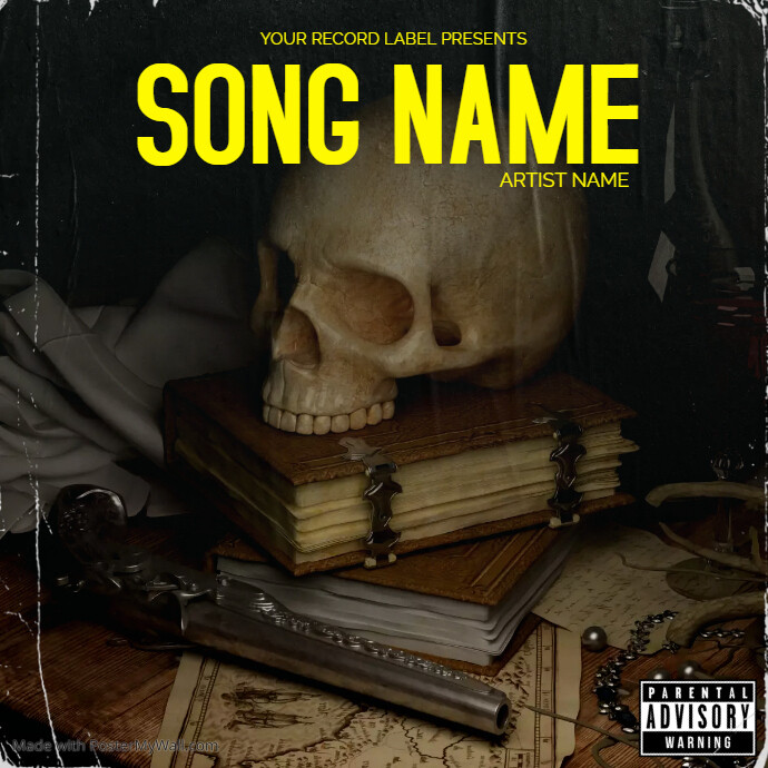 Skull / Guns Album Cover Template