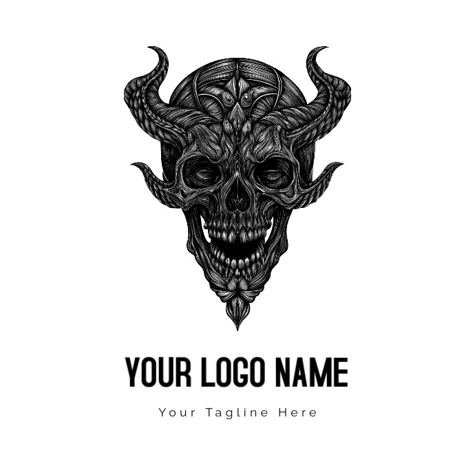 Skull Logo template