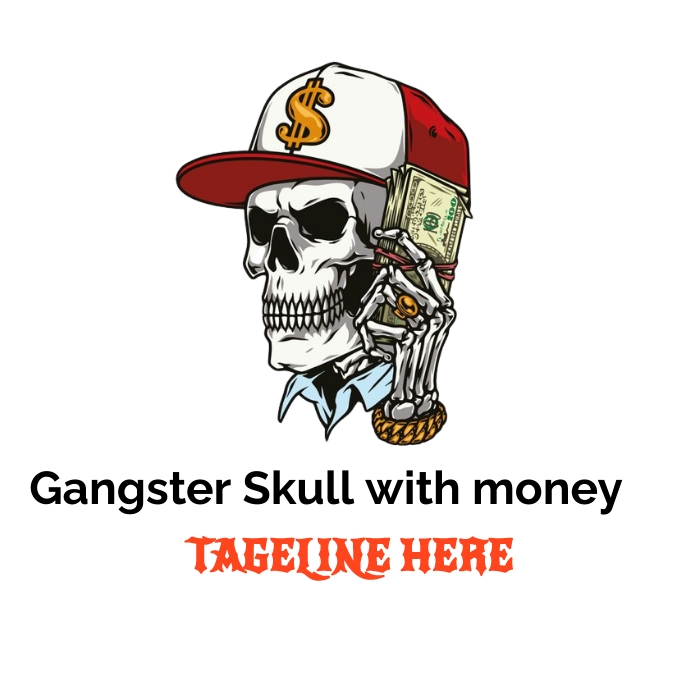 skull money logo Template PosterMyWall