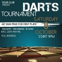 SKY BLUE Moderno E Minimale Darts Post Instag Message Instagram template