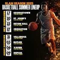 Slam Season 2025: Summer Showdown Schedule Pos Instagram template